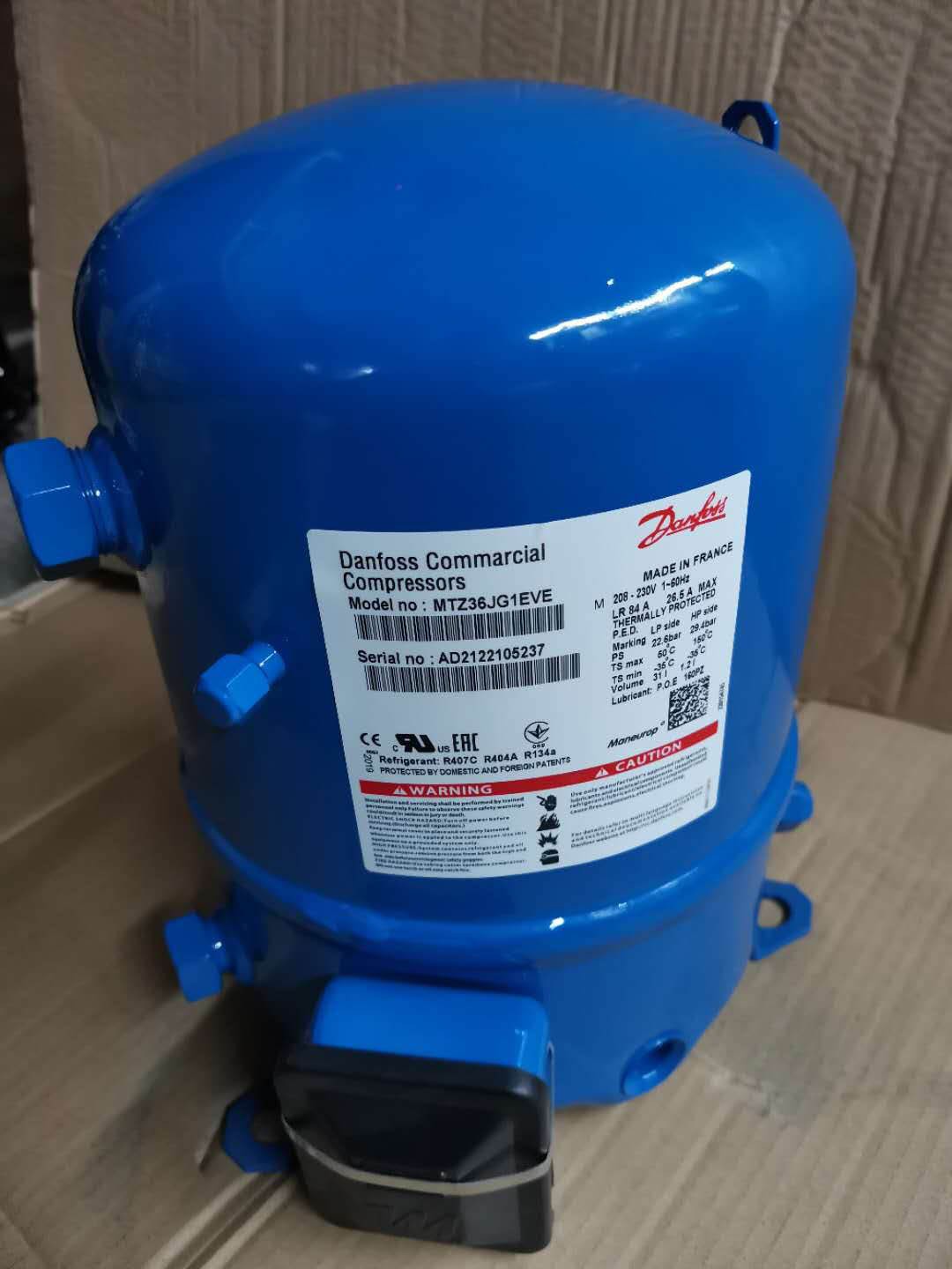 MTZ36JG1EVE Danfoss Refrigeration Compressor